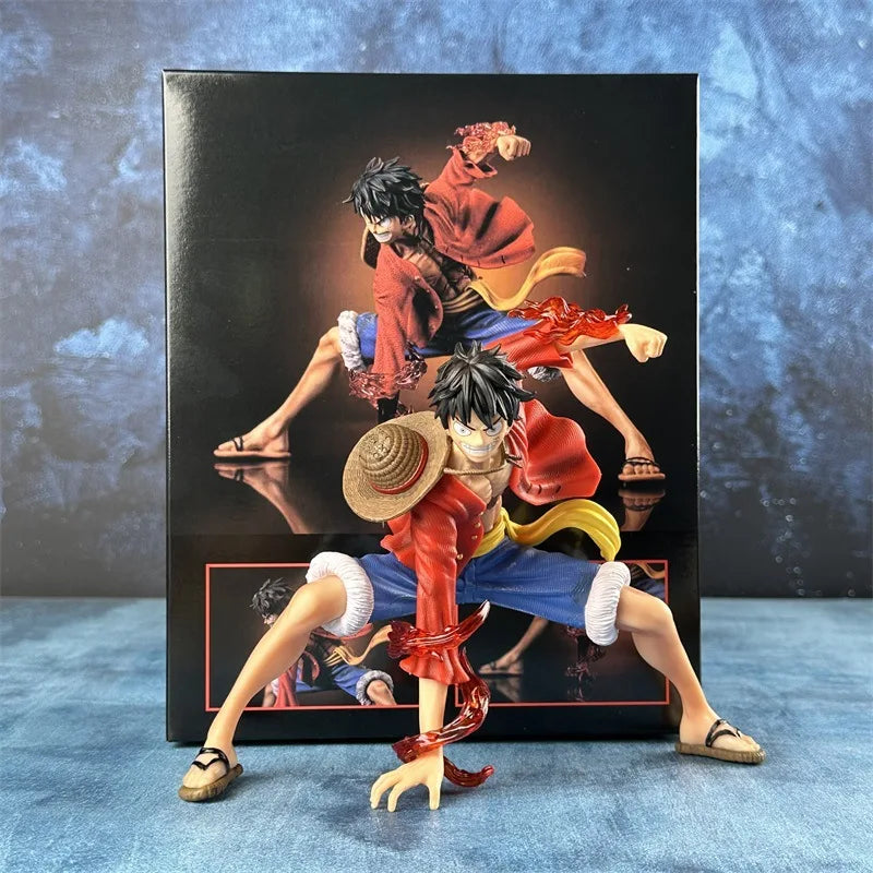 18cm One Piece Monkey D. Luffy Action Figures Battle Style Anime Collection PVC Model