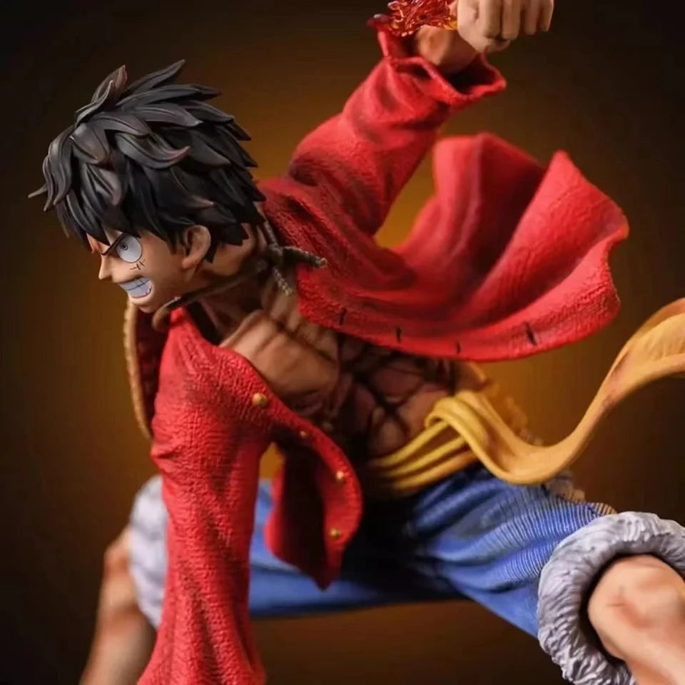 18cm One Piece Monkey D. Luffy Action Figures Battle Style Anime Collection PVC Model