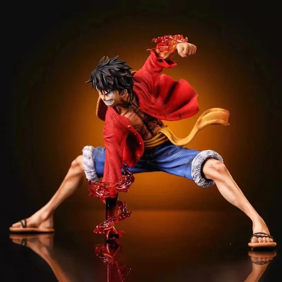 18cm One Piece Monkey D. Luffy Action Figures Battle Style Anime Collection PVC Model