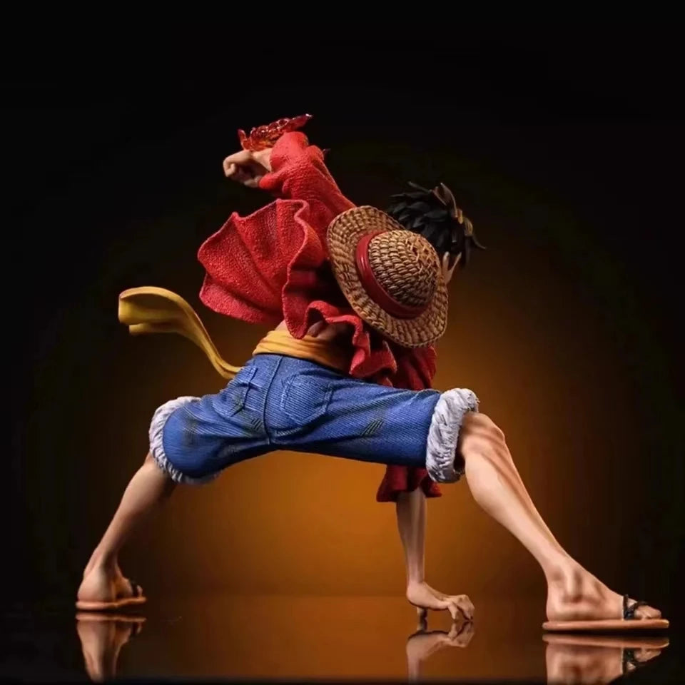 18cm One Piece Monkey D. Luffy Action Figures Battle Style Anime Collection PVC Model