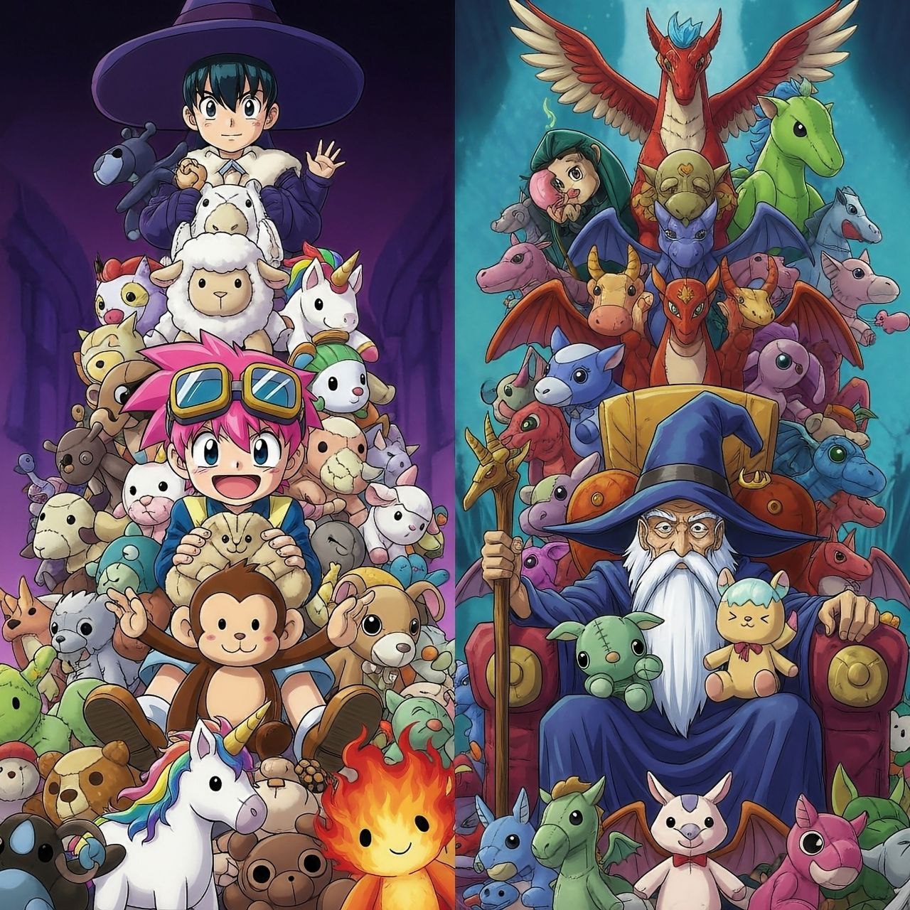 Peluches de personajes y colecciones